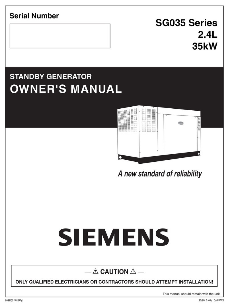 Siemens SG035 Series User manual