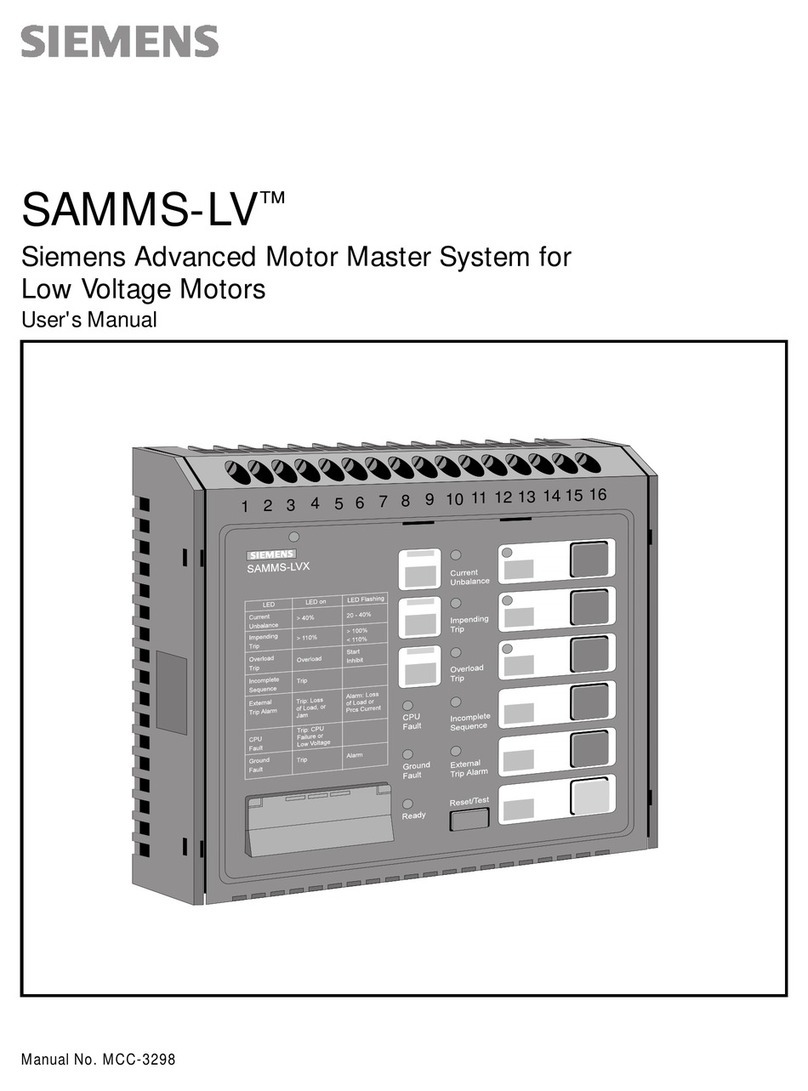 Siemens MCC-3298 User manual
