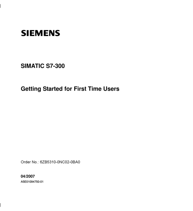Siemens Simatic S7-300 User manual