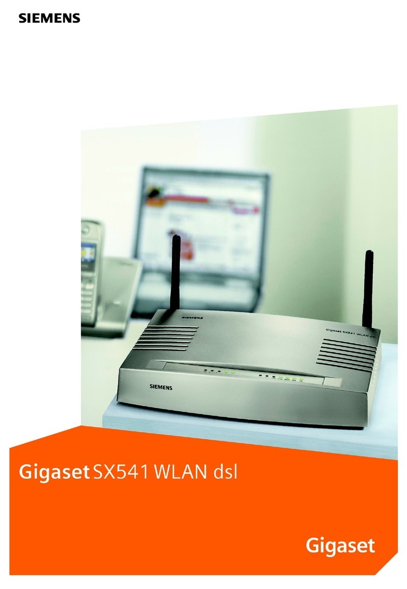 Siemens Gigaset SX541 WLAN dsl User manual