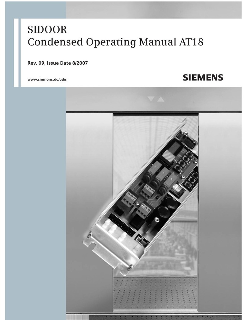 Siemens SIDOOR AT18 User manual
