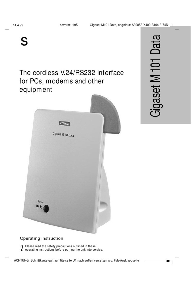 Gigaset M101 Data Operating	 instruction