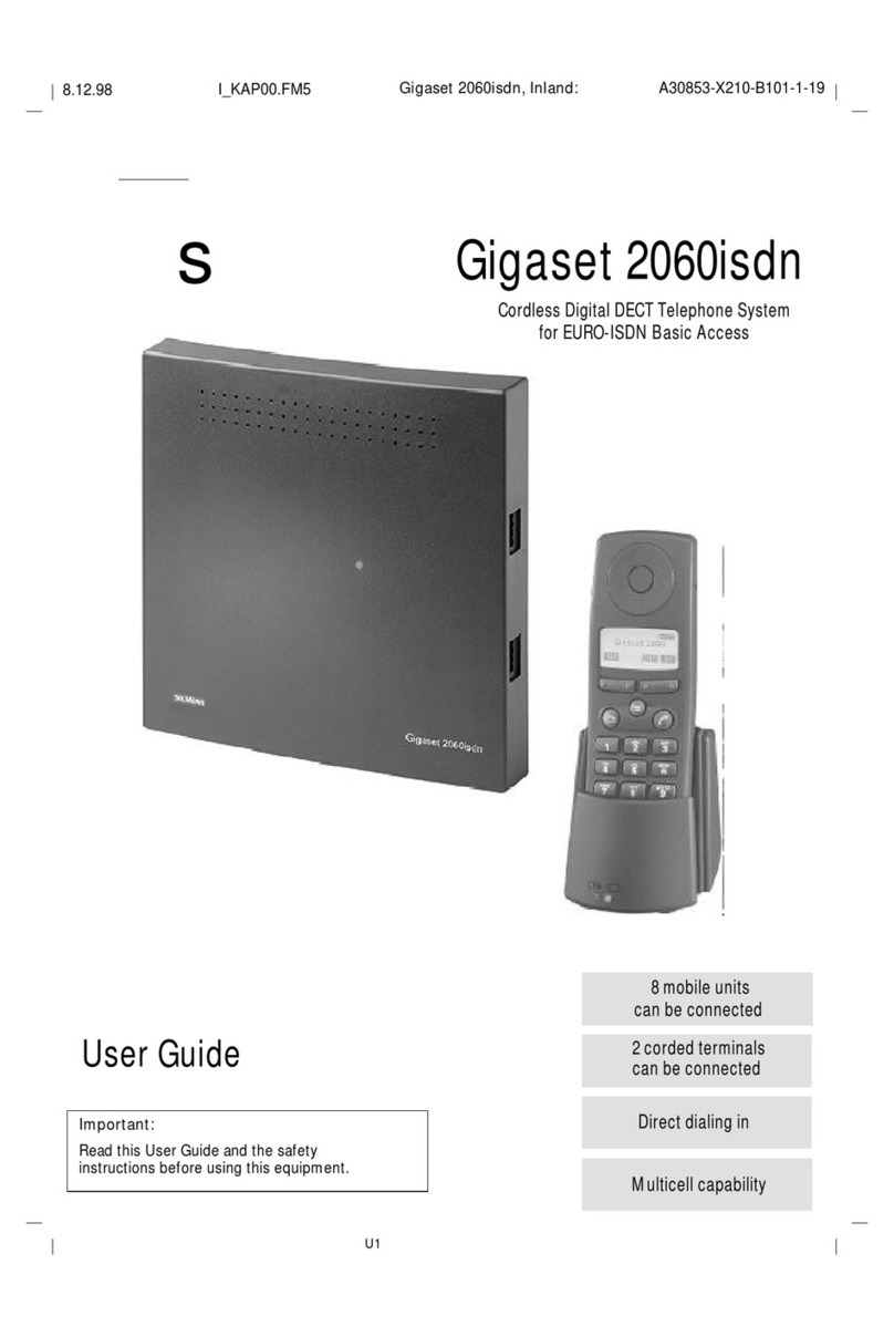 Gigaset 2060isdn User manual