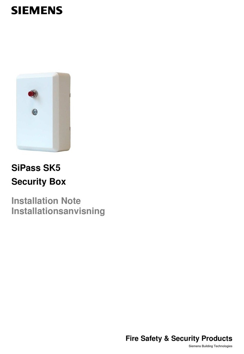 Siemens SIPASS SK5 Installation and operation manual