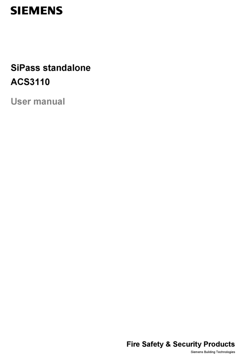 Siemens SIPASS STANDALONE ACS3110 User manual