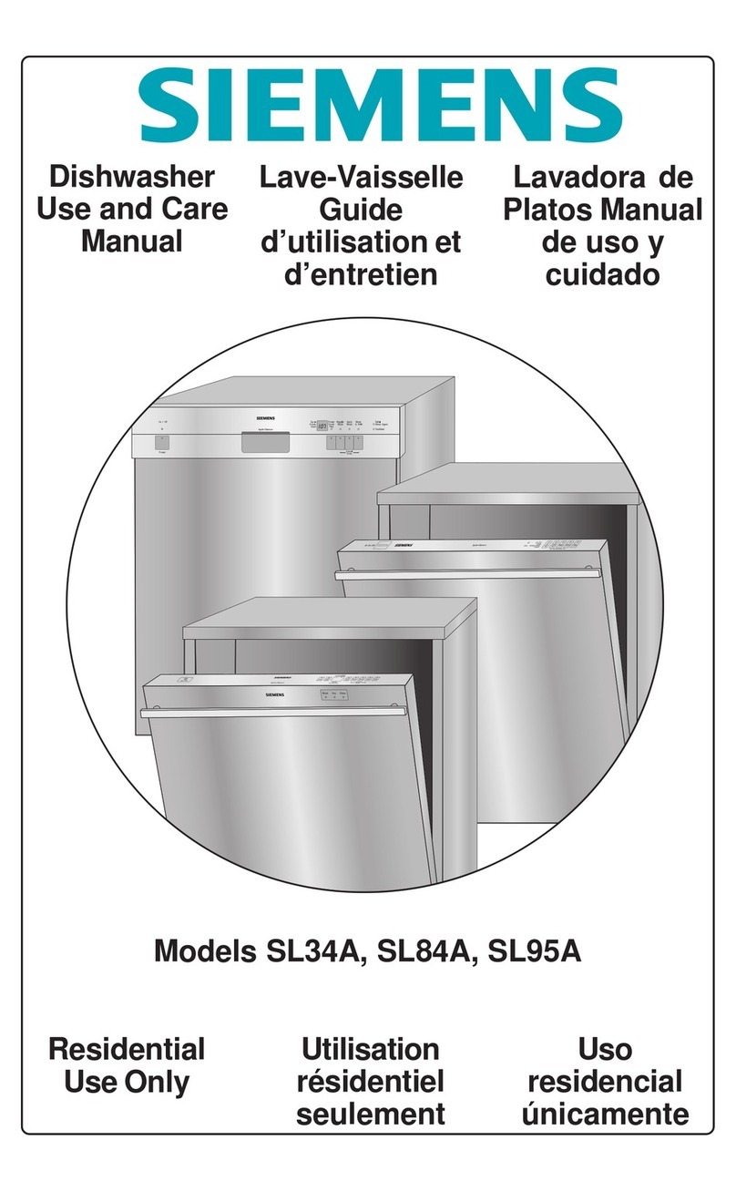 Siemens SL84A Use and care guide
