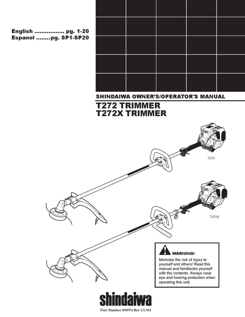Shindaiwa 80974 Owner's/operator's manual