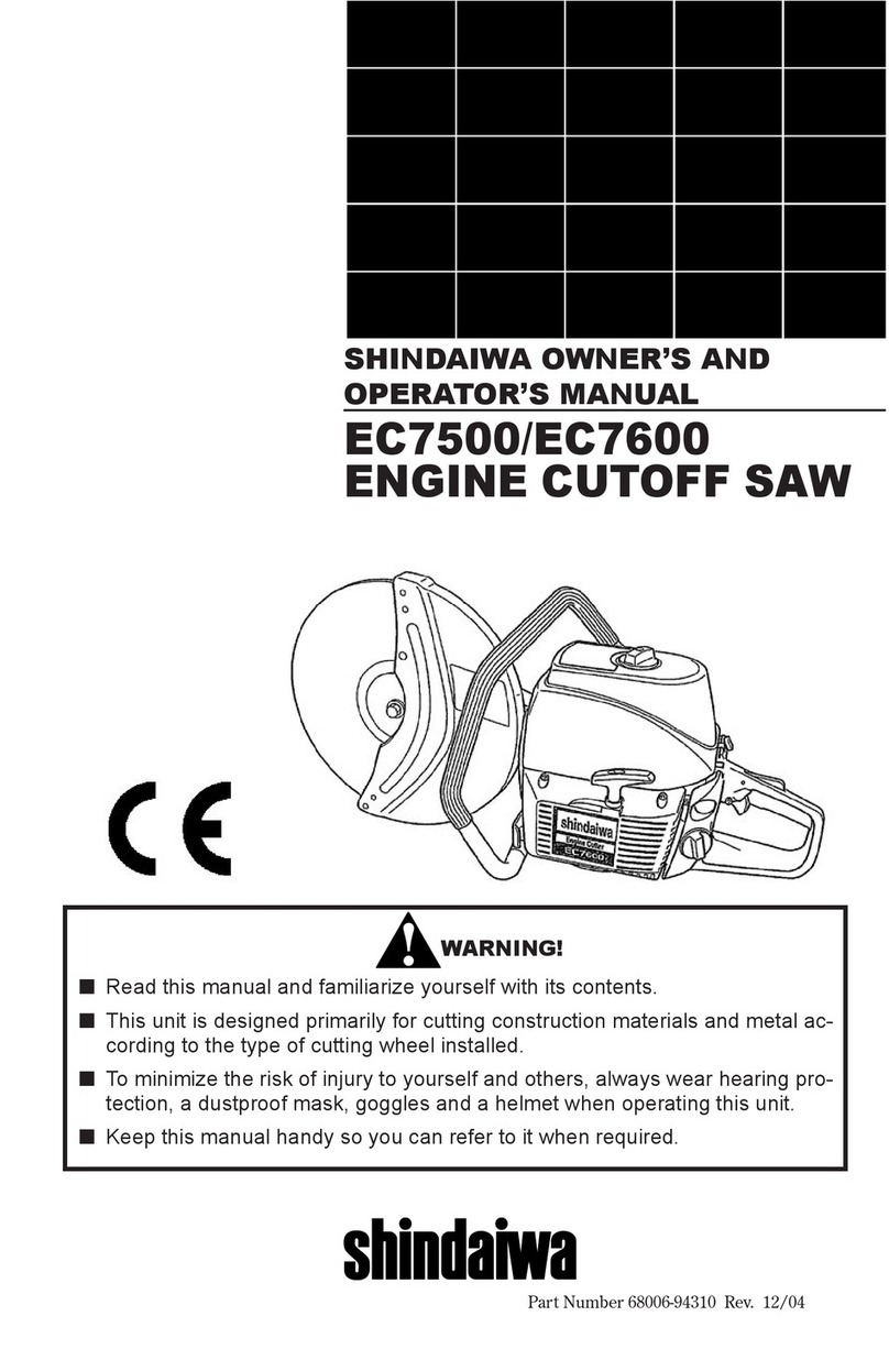 Shindaiwa 68006-94310 Owner's/operator's manual