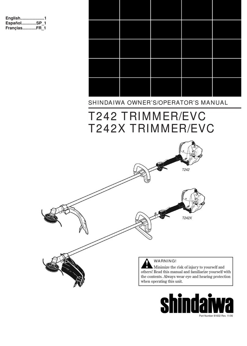 Shindaiwa T242/EVC Owner's/operator's manual
