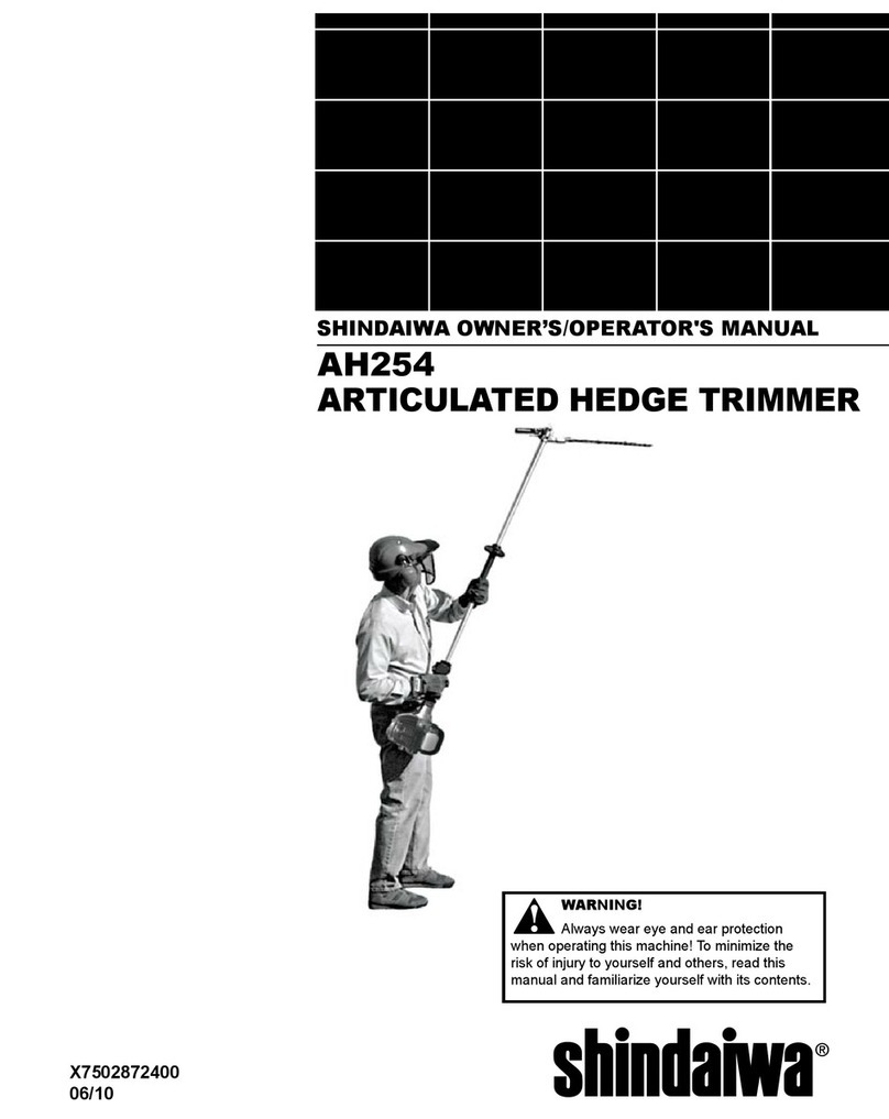 Shindaiwa AH254 Owner's/operator's manual