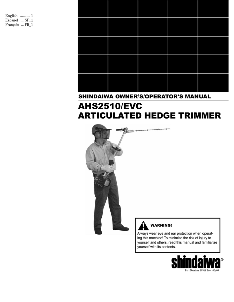 Shindaiwa AHS2510/EVC Owner's/operator's manual