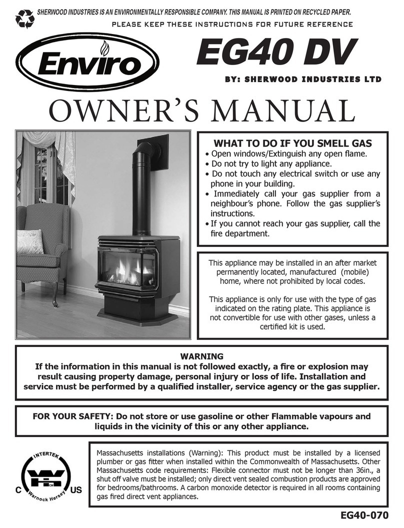 Sherwood Enviro EG40 DV owner's manual