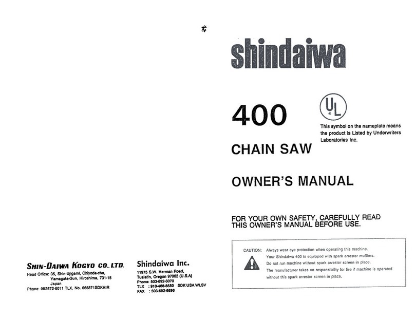 Shindaiwa 400 owner's manual
