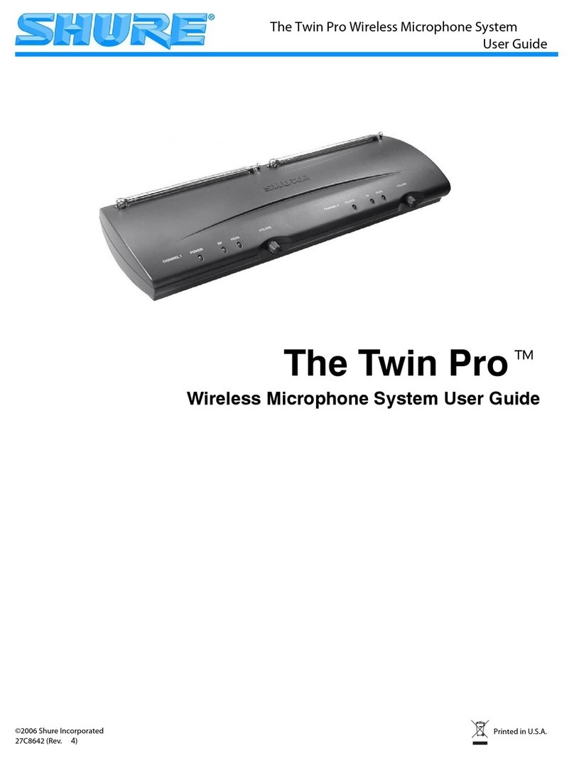 Shure THE TWIN PRO 27C8642 user guide Shure THE TWIN PRO 27C8642 user guide