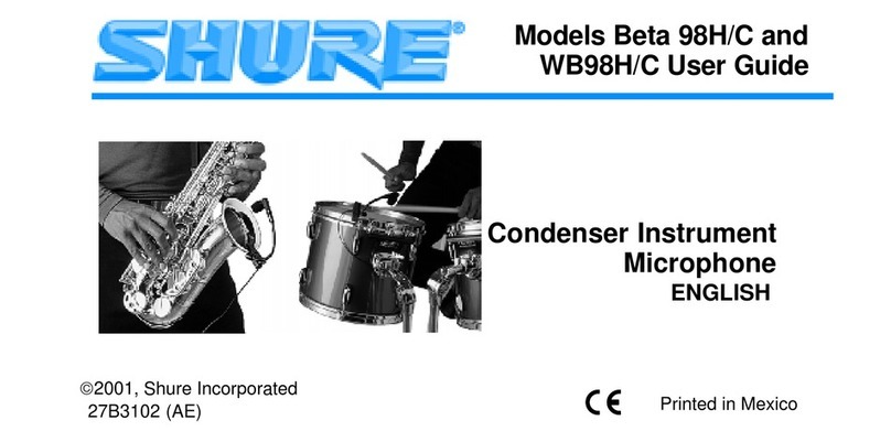 Shure Beta 98HC user guide