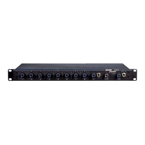 Shure SCM810 User manual