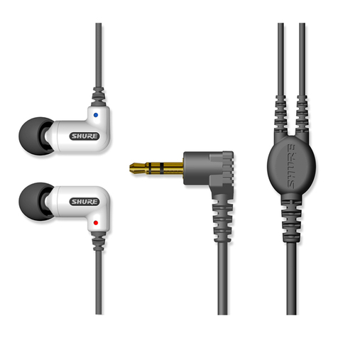 Shure E2 User manual