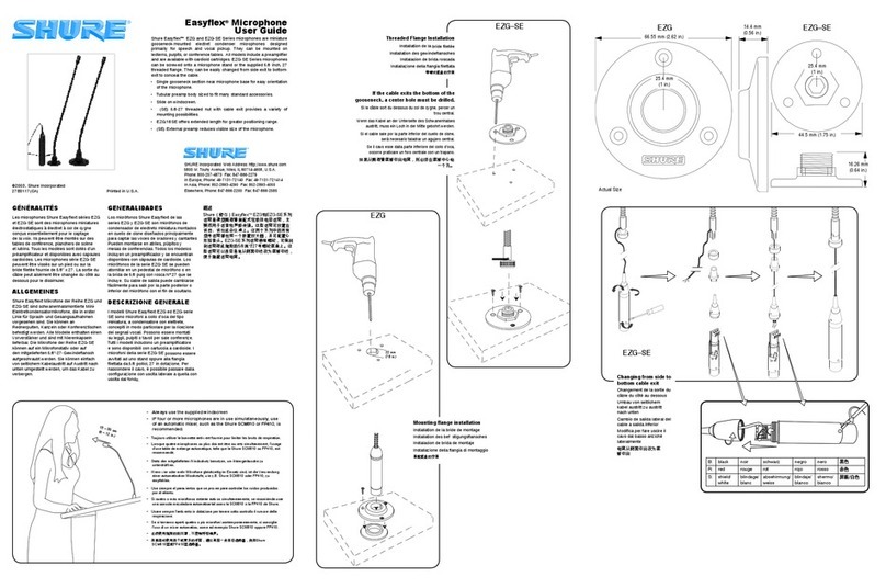Shure Easyflex EZG-SE Series User manual