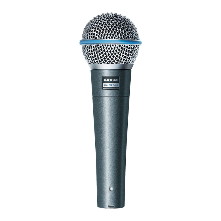 Shure BETA 58A User manual