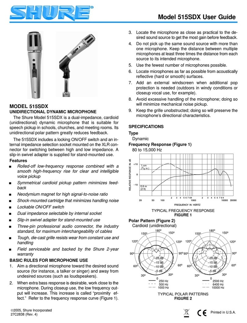 Shure 515SDX user guide