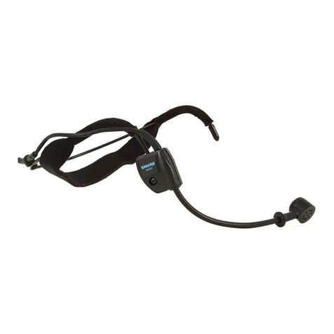 Shure WH20 User manual Shure WH20 User manual
