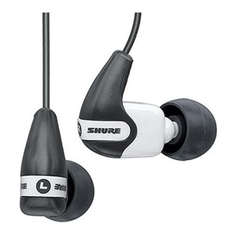 Shure SOUND ISOLATING SE210 user manual
