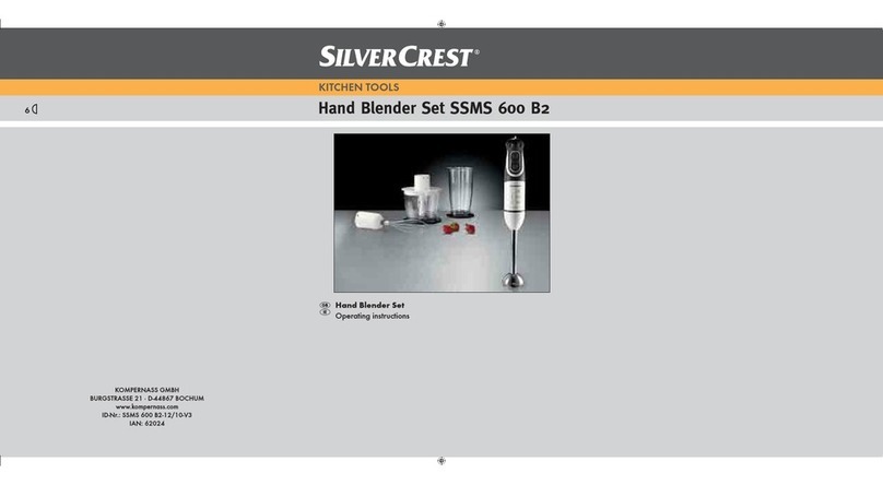 Silvercrest 600 B26 operating instructions
