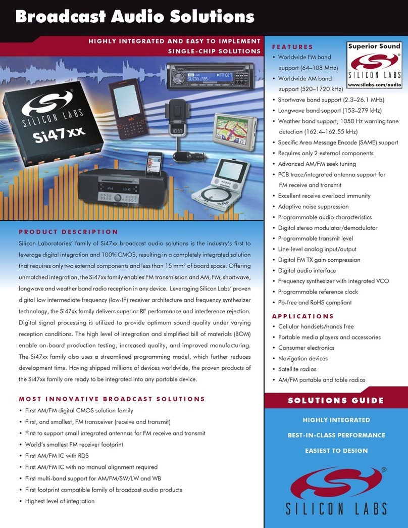 Silicon Laboratories SI4702 Brochure & specs