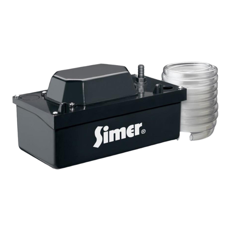 Simer Condensate Pump 2520ULST User manual