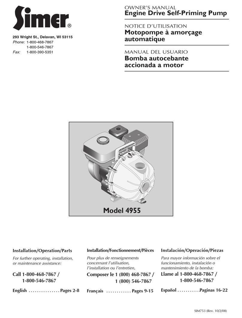 Simer 4955 owner's manual