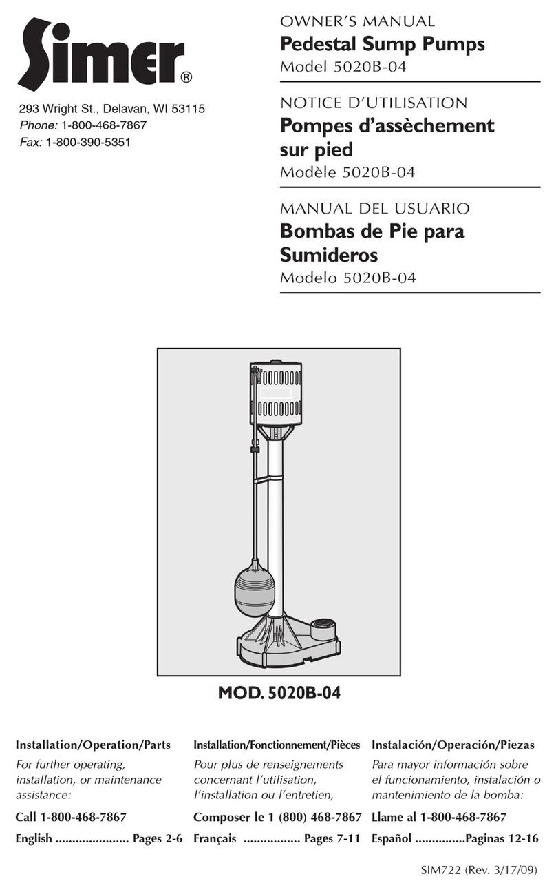 Simer 5020B-04 owner's manual Simer 5020B-04 owner's manual