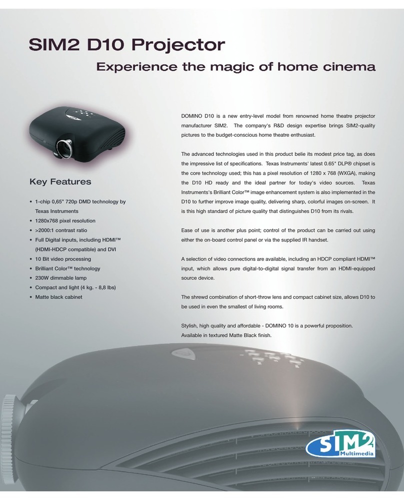Sim2 D10 User manual