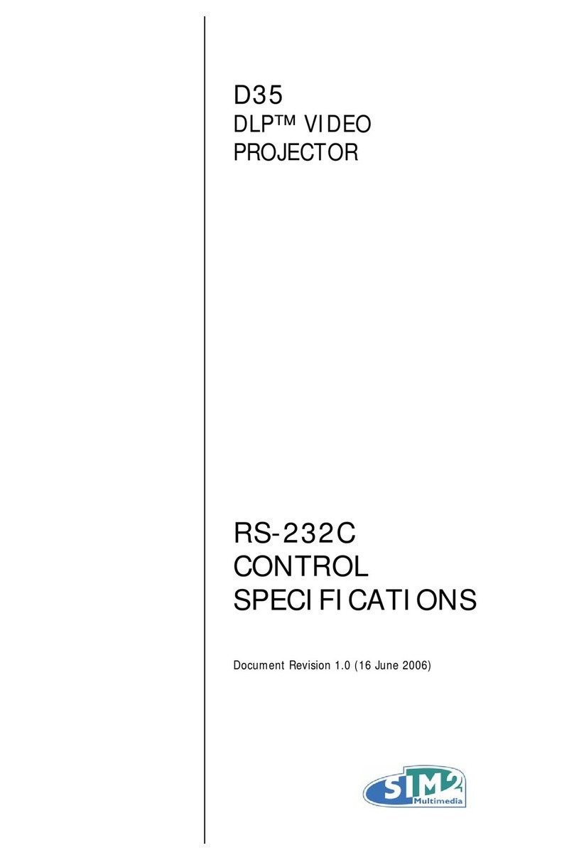 Sim2 DLINE D35 User manual