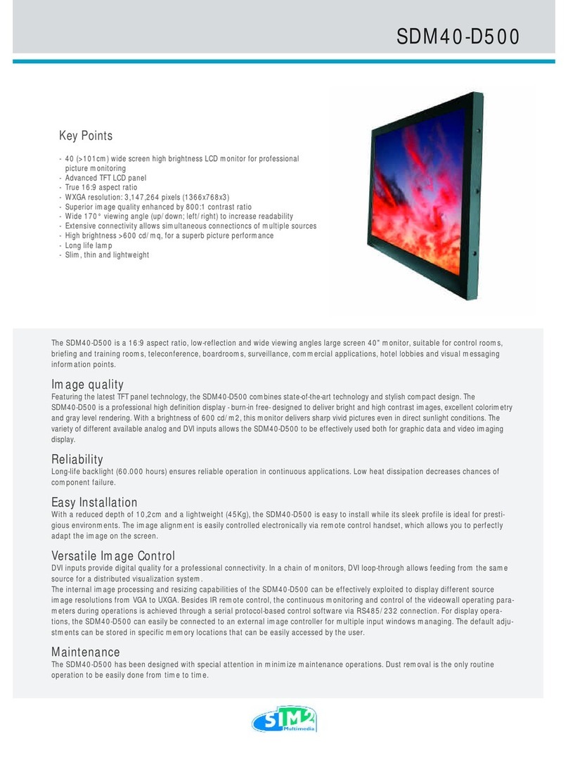 Sim2 SDM40-D500 User manual