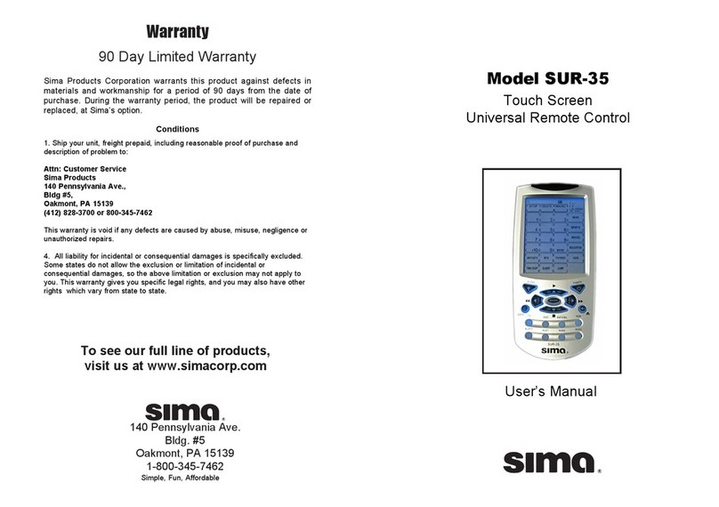 Sima SUR-35 User manual