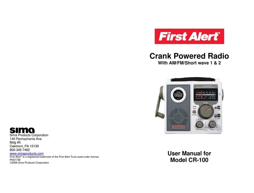 First Alert CR-100 User manual