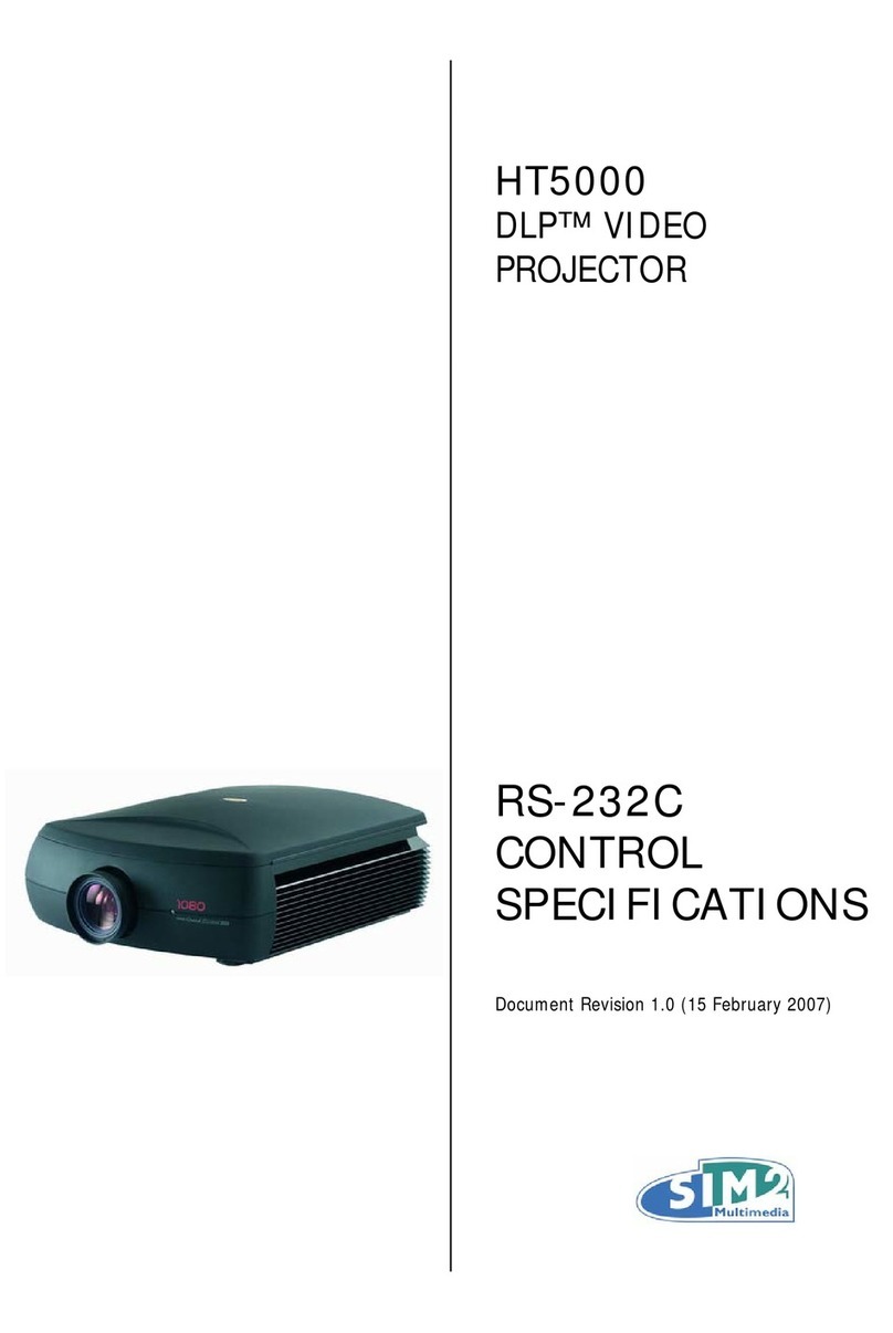 Sim2 GRAND CINEMA HT5000 User manual