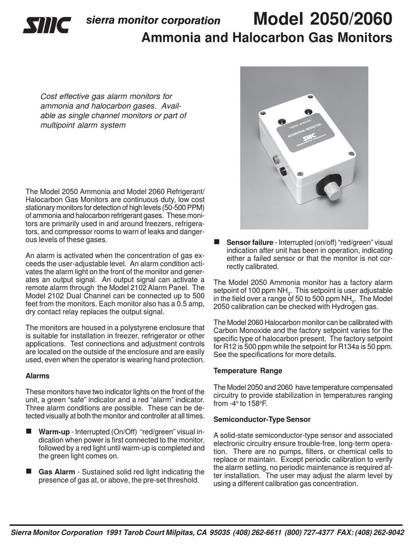 Sierra Monitor Corporation 2050 Specification sheet Sierra Monitor Corporation 2050 Specification sheet