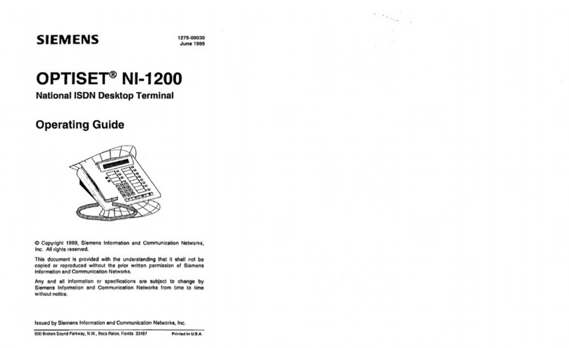 Siemens OPTISET NI-1200 User manual
