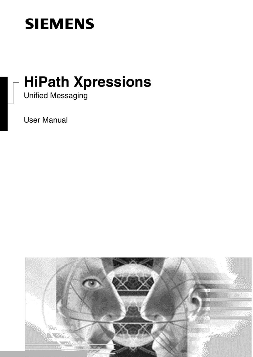 Siemens HiPath Xpressions Unified Messaging User manual Siemens HiPath Xpressions Unified Messaging User manual