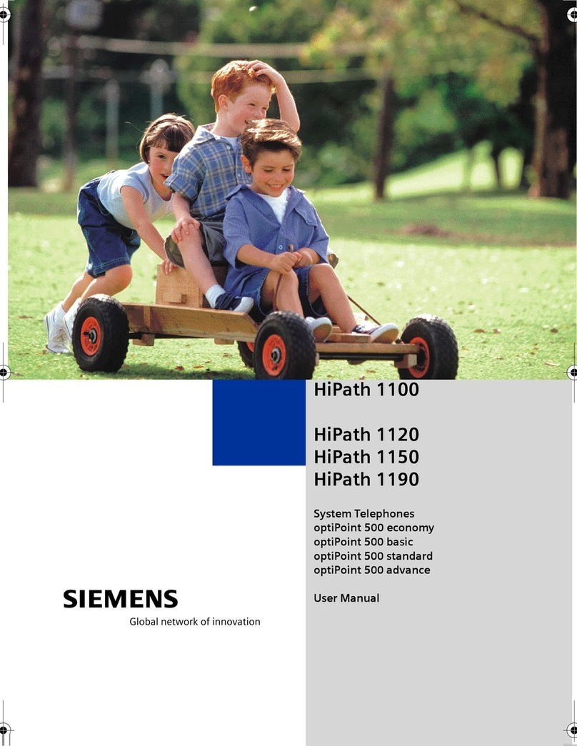 Siemens HIPATH HIPATH 1190 user manual