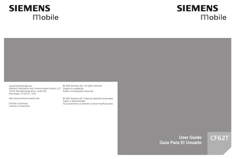 Siemens Mobile CF62T User manual