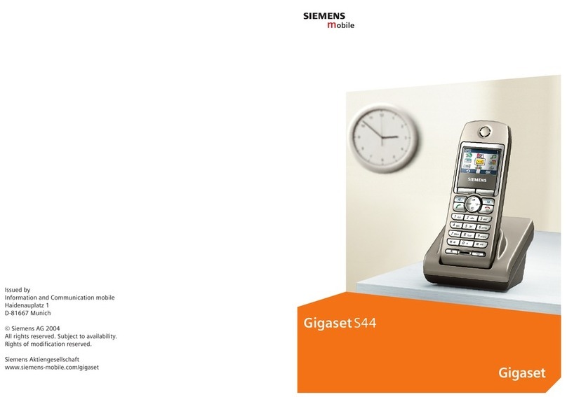 Siemens GigasetS44 owner's manual