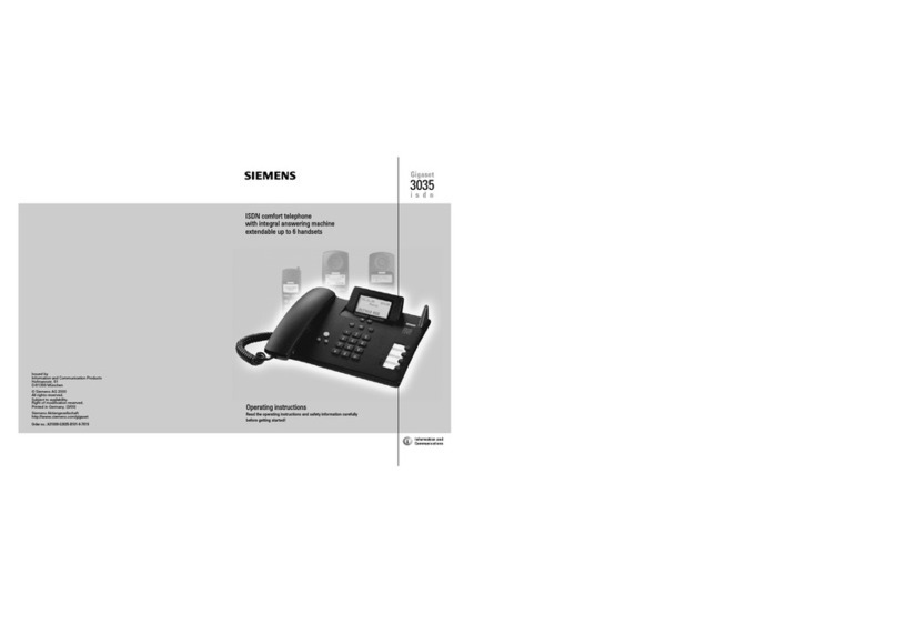 Siemens Gigaset 3035isdn User manual