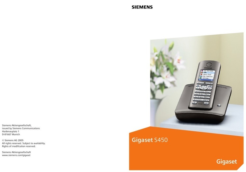 Siemens Gigaset S450 owner's manual