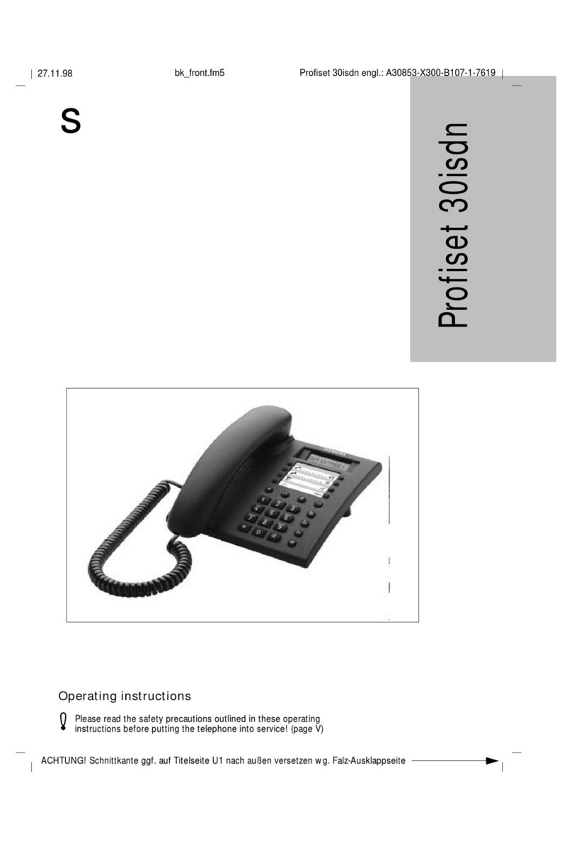 Siemens A30853 operating instructions