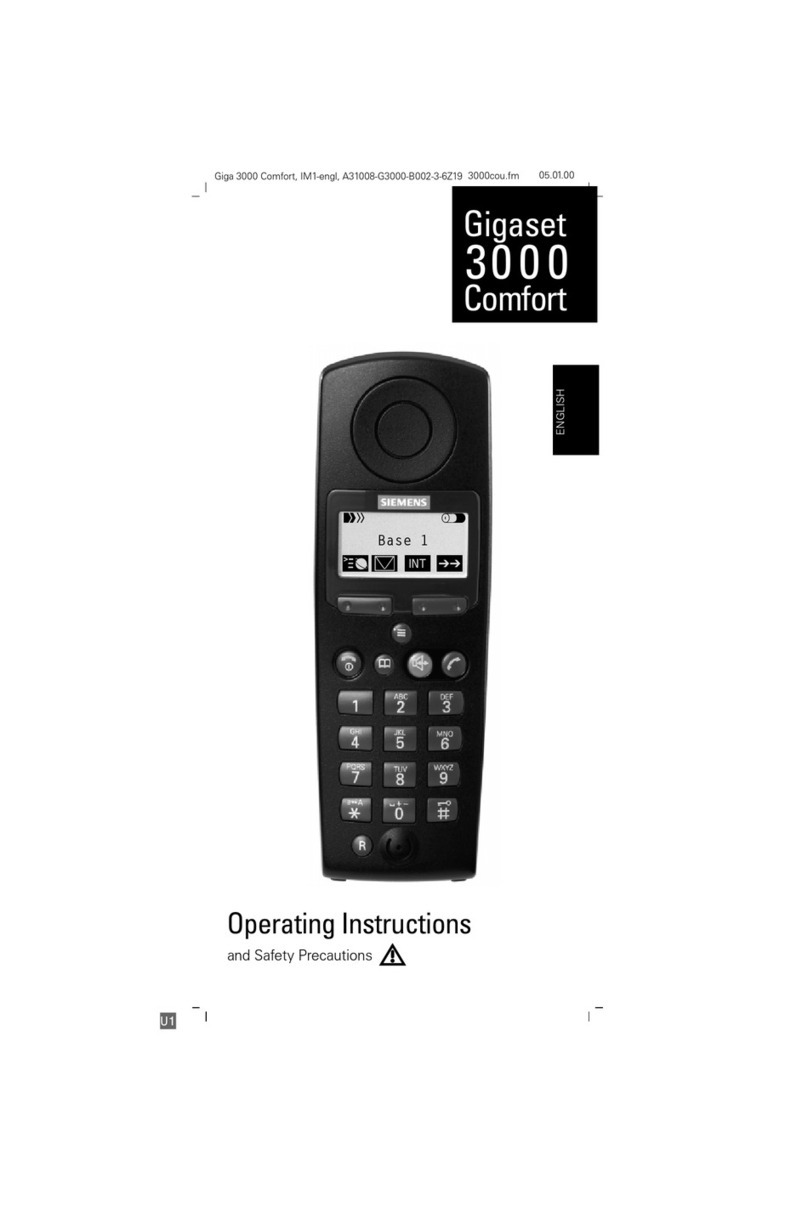 Gigaset Giga 3000 operating instructions