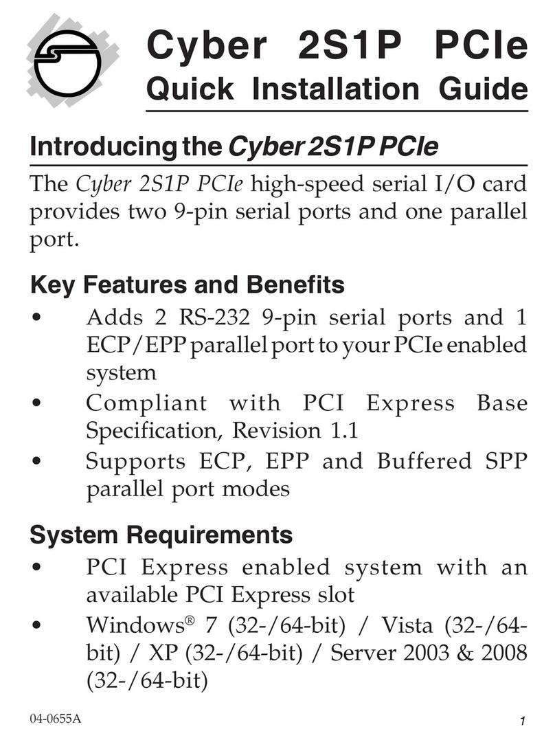 SIIG SIIG 2S1P Combo-Value Quick installation guide