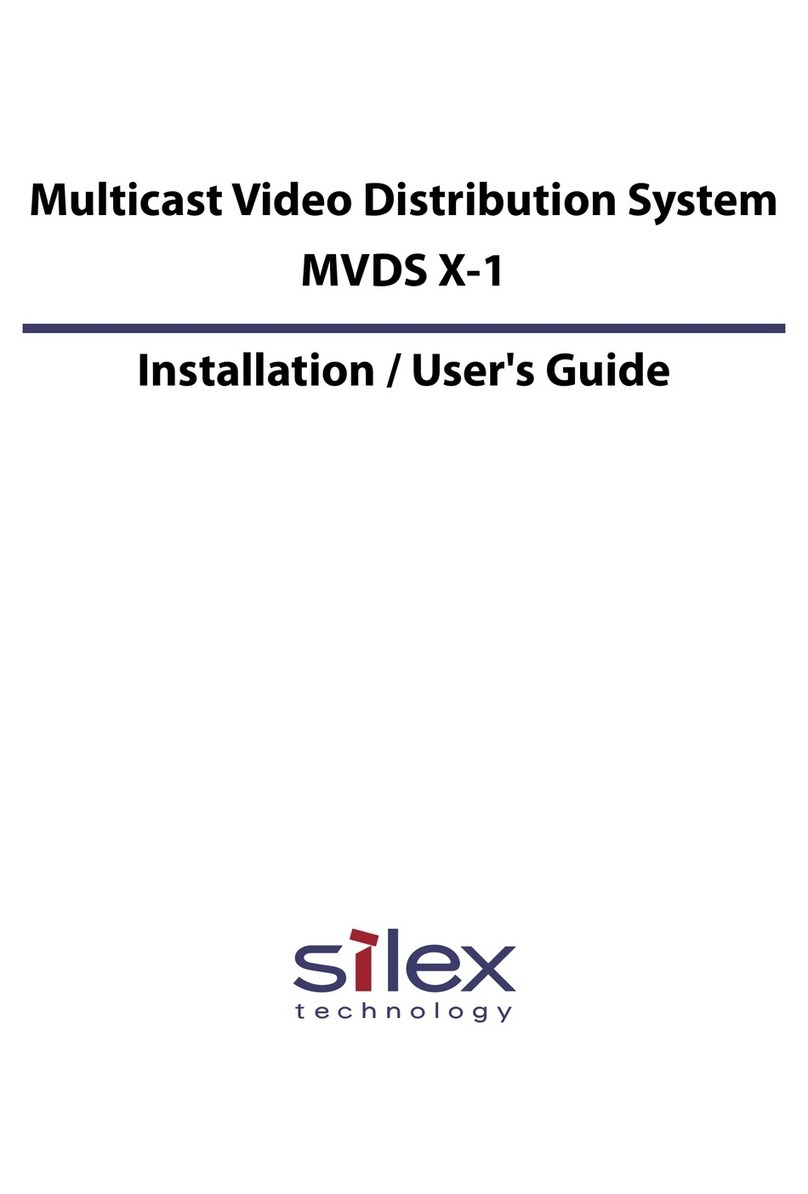 Silex technology Multicast Video Distribution System MVDS X-1 Install & user's guide