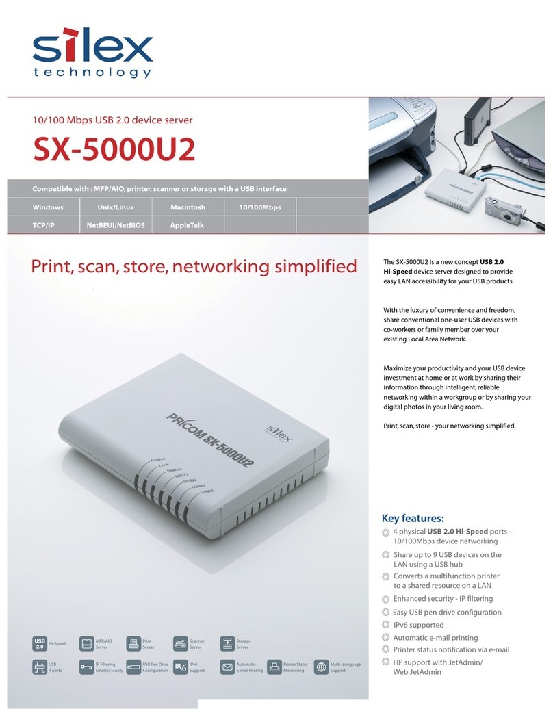 Silex technology Silex SX-5000U2 User manual Silex technology Silex SX-5000U2 User manual